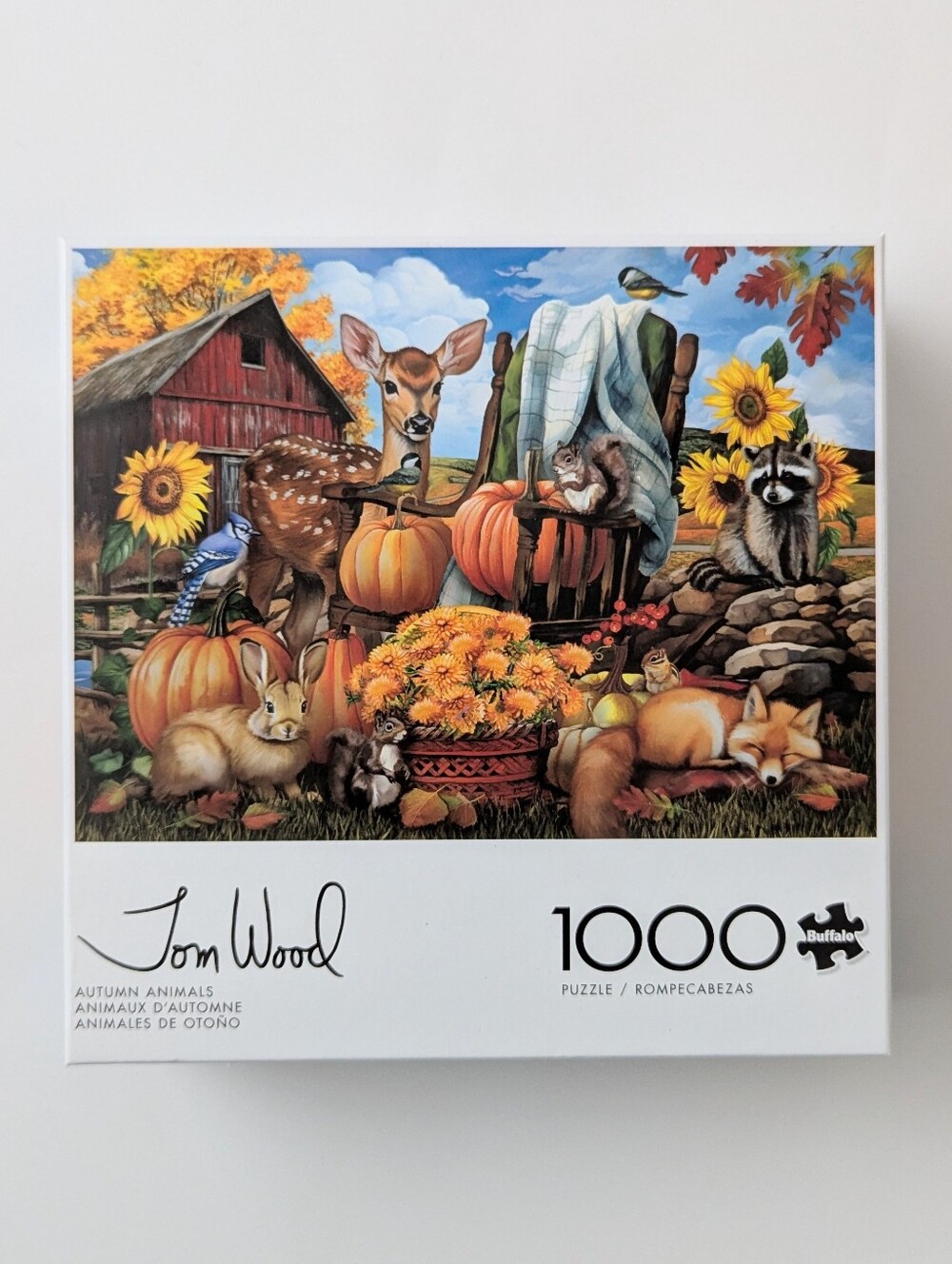 1000pc Buffalo Tom Wood Country Life Jigsaw Puzzle